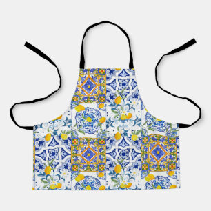 Siciliaanse stijl, zomerkunst All-Over Print Apron Schort