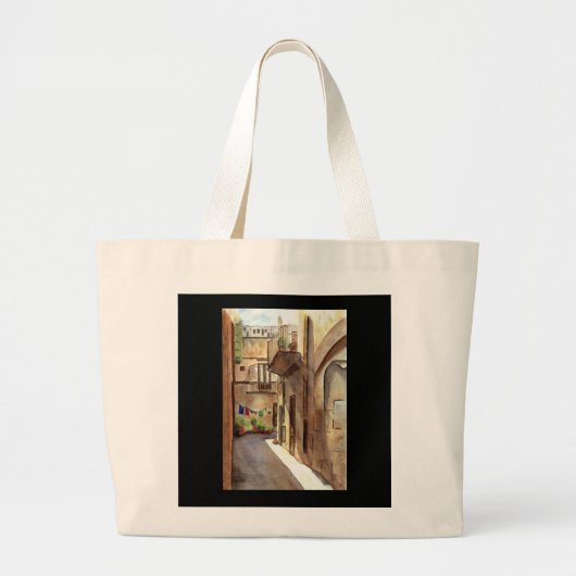 Siciliaanse straat grote tote bag (Voorkant)