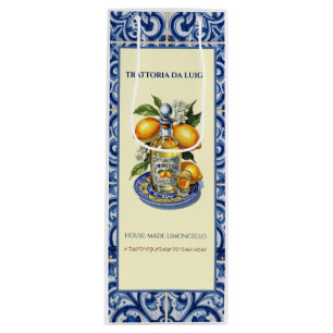Siciliaanse tegel Limoncello Italiaanse wijnfles Wijn Cadeautas