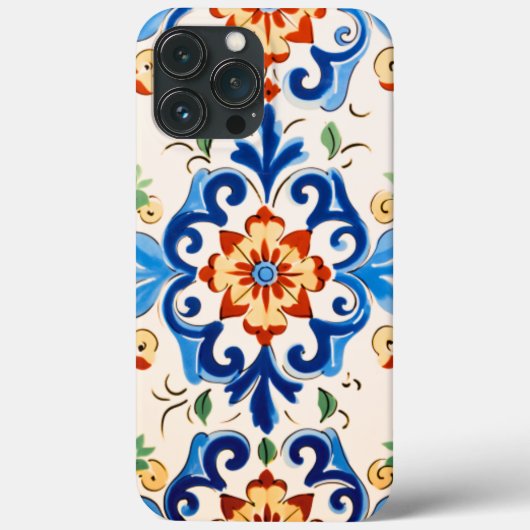 Siciliaanse Tegel Patroon Case-Mate iPhone Case (Achterkant)