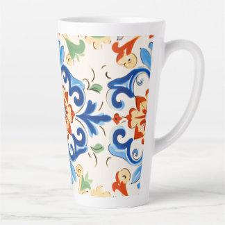 Siciliaanse Tegel Patroon Latte Mok
