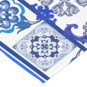 Siciliaanse tegels, majolica, porselein lange tafelloper (Hoek)