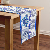 Siciliaanse tegels, majolica, porselein lange tafelloper (Voorbeeld)