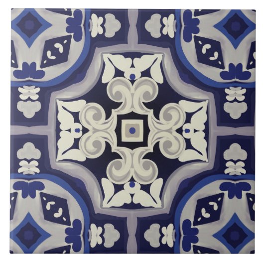 Siciliaanse tegels, mozaïek, majolica, tegeltje (Voorkant)