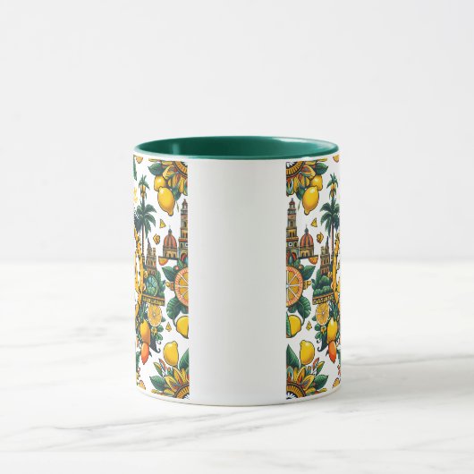 Siciliaanse Trinacria Design Mok (Midden)