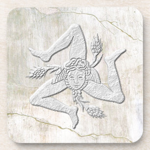 Siciliaanse Trinacria Fresco Kijk Onderzetter