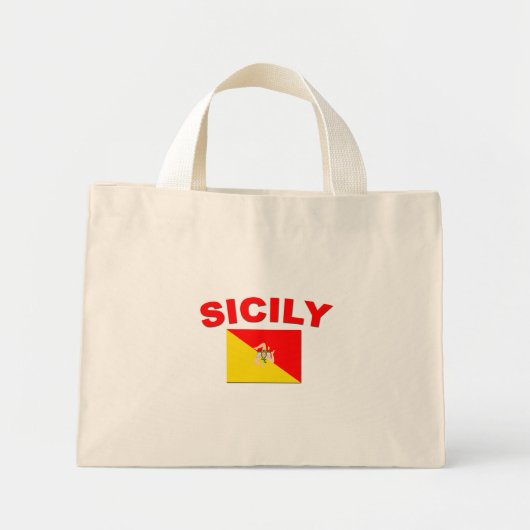 Siciliaanse vlag 1 mini tote bag (Voorkant)