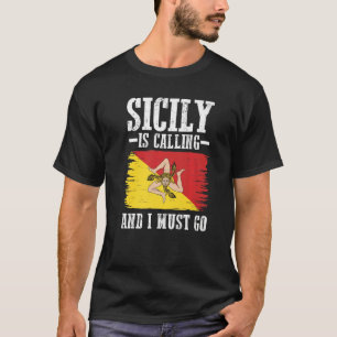 Siciliaanse vlag Sicilië T-shirt