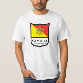 Siciliaanse vlag Trinacria Gold personaliseren T-shirt (Voorkant)