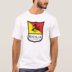 Siciliaanse vlag Trinacria personaliseert T-Shirt