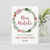 Siciliaanse vrolijke kerstdagen, op maat gemaakt feestdagenkaart (Staand voorkant)