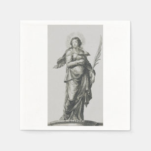 Siciliaanse vulkanische genade kunst van de heilig servet