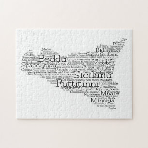 Siciliaanse Word-kaart Legpuzzel