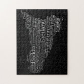 Siciliaanse Word-kaart Legpuzzel (Verticaal)