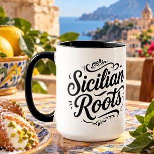 Siciliaanse wortels – Elegante Italiaanse erfgoed Mok
