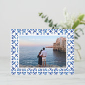 Siciliaanse zomerleeuwen save the date (Staand voorkant)