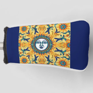 Siciliaanse Zon Gezicht Putter Beschermhoes Golfheadcover