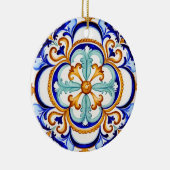 Sicilian Baroque Flower II Keramisch Ornament (Rechts)