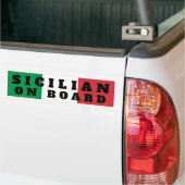 Sicilian On Board Bumper Sticker (Op Truck)