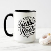 Sicilian Roots – Elegant Italian Heritage Mug