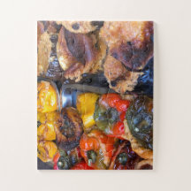 Sicilian Street Feast | Stuffed Peppers & Eggplant