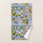 Sicilian style with flowers and lemon (Serviette à main)