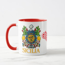 Sicilian Trinacria Design  Coffee Mug Mok