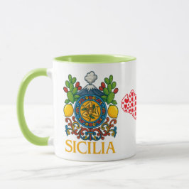 Sicilian Trinacria Design  Coffee Mug Mok