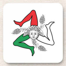 Sicilian Trinacria Medusa Design Bier Onderzetter