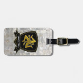 Sicilian Trinacria Moeder van het patroonpatroon Bagagelabel (Voorkant horizontaal)