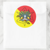 Sicilian Trinacria Ronde Sticker (Tas)