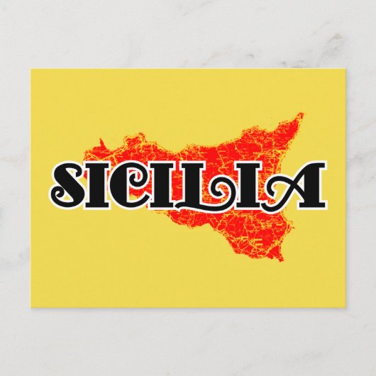 Sicilië Briefkaart (Voorkant)