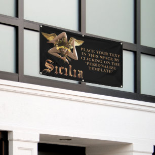 Sicilië Commerciële Sign Banner (Aanpasbaar)