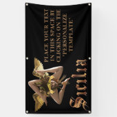 Sicilië Handelsteken Banner () (Verticaal)