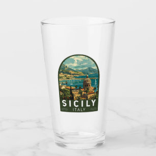 Sicilië Italië Reizen Kunst Vintage Glas