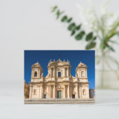 Sicilië - kathedraal van het briefkaart Noto (Staand voorkant)