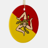 Sicilië* kerstversiering keramisch ornament (Rechts)
