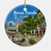 Sicilië kerstversiering met Panoramiek Keramisch Ornament (Achterkant)