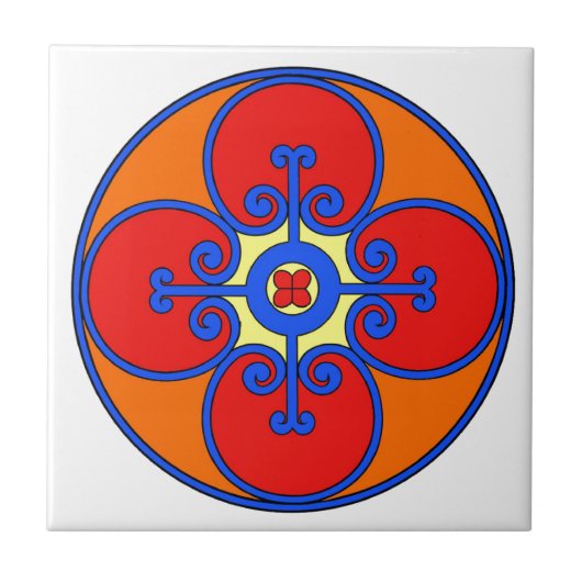 Sicilië mediterraan design tegeltje (Voorkant)