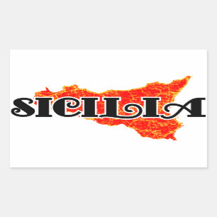 Sicilië Rechthoekige Sticker