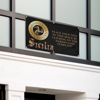 Sicilië  reclamebord spandoek