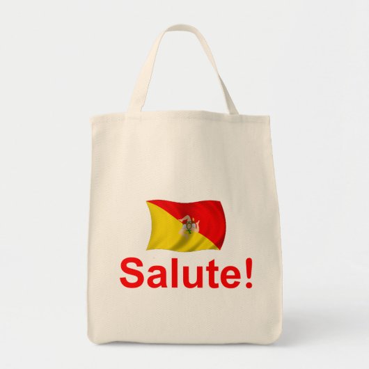 Sicilië Salute! Tote Bag (Voorkant)