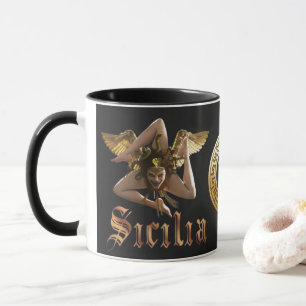 Sicilië / Sicilia Trinacria Medusa cadeaumok  Mok
