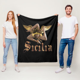 Sicilië / Sicilia Triskelion Trinacria deken