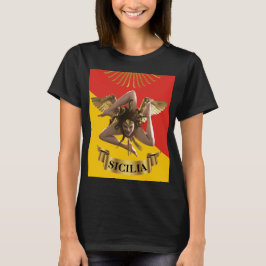 Sicilië/Siciliaanse Medusa Trinacria T-shirt