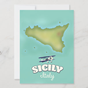 Sicilië  stijlkaart Italië