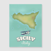 Sicilië stijlkaart Italië (Voorkant)