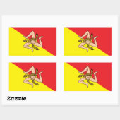 Sicilië Vlag Stickers (Vel)