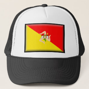 Sicilië vlag trucker pet