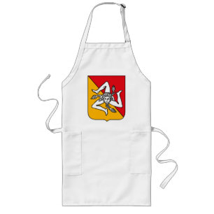 Sicilië wapenschild Apron Lang Schort